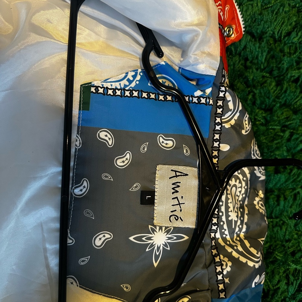 Multicolor Patchwork Bandana Jacket - image 3